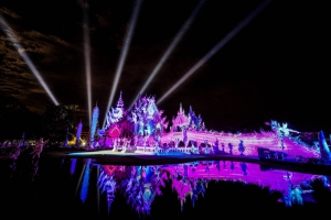 Wat Rong Khun Light Fest บนวัดขาว