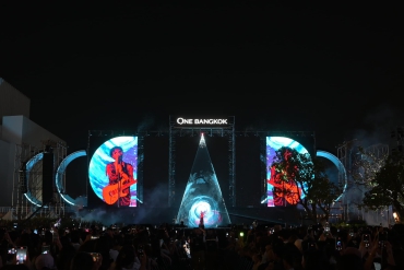 Laser Mapping ในงาน One Bangkok Countdown Concert