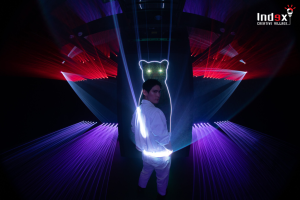 ห้องภายในนิทรรศการที่ใช้ Laser Mapping ในการออกแบบประสบการณ์ใหม่ให้แก่ผู้เข้าชมที่ King Power Mahanakhon