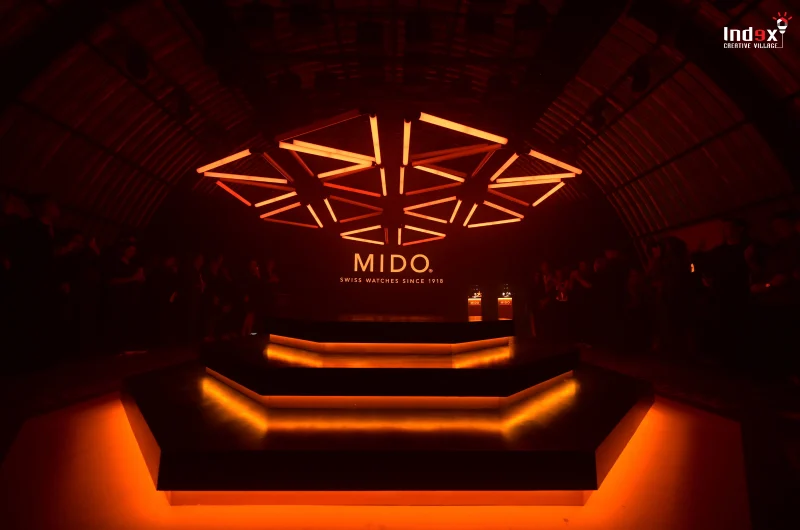 mido-multifort-8-two-crowns-launch-event-octagonal-light-installation