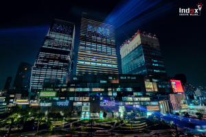  การแสดง Architectural Laser Mapping Show บนอาคาร One Bangkok ในงานเปิดตัวโครงการ