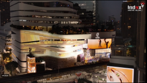  Projection Mapping ภายนอกห้างสรรพสินค้าเพื่อสร้างบรรยากาศให้งานอีเวนท์