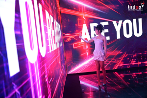 Immersive LED room blending physical and digital worlds